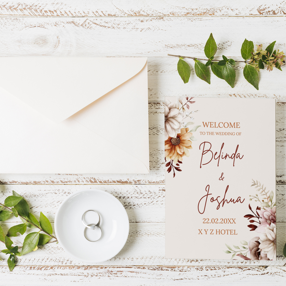 Elegant Floral Digital Wedding Invitation | Customizable Wedding E-Invite - Image 2