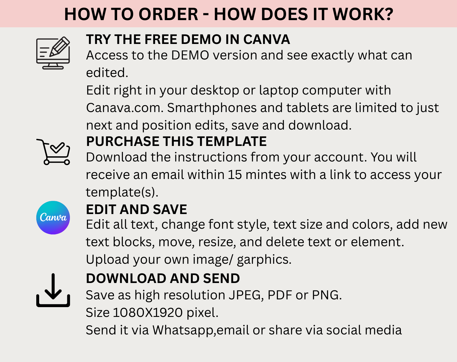 Blush Botanicals – Elegant Floral Wedding Invitation - Image 7